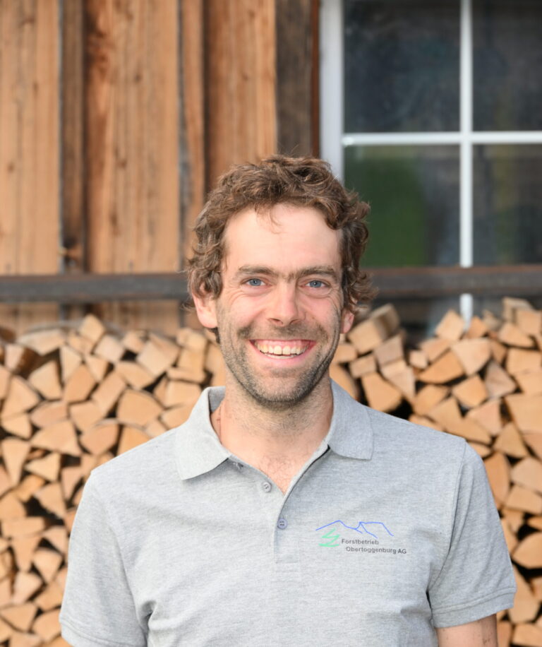 Forstwart und Ausbildner Lukas Bollhalder