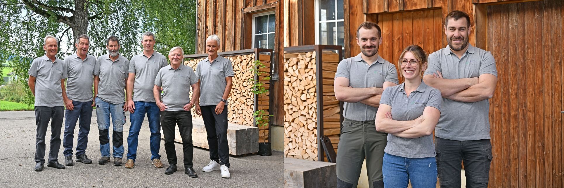 2 Gruppenbilder vom Verwaltungsrat und der Betriebsleitung der FOAG